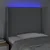 LED uzglavlje svjetlosivo 93 x 16 x 118/128 cm od tkanine