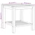 Vidaxl Klubska miza s polico Rjava 45 x 45 x 45 cm Trden tikov les