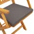 Sklopiva stolica s jastukom 4 pcs Siva 49 x 57,5 x 92 cm