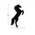 WALLXPERT Zidna LED dekoracija Wild Horse Red