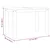 Vidaxl Jedilna miza PANAMA bela 112x60x75 cm trdna borovina