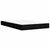 vidaXL Postelja boxspring z vzmetnico Črna 120 x 190 cm Blago