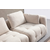 ATELIER DEL SOFA Amaris 3 Seater With Pouffe Beige ugaona sofa