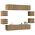 Vidaxl 8 kosov stenske TV omarice Artisan Oak Engineered Wood
