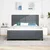 Vidaxl LED Box Spring Postelja Temno siva 180 x 200 cm Žamet