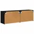TV zidni ormar 2 pcs Crna 59,5 x 31 x 40 cm Konstruirano drvo