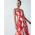 St MRLO Obleka Lanah rdeča/bela