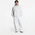 Mikina Jordan Flight Fleece Mens Oversized Pullover Hoodie Grey Heather L