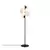 Opviq Podna lampa Fazli-10521, 33 x 33 x 162 cm 4 x E14, Crna