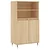 Visoka komoda hrasta sonome 60x36x110 cm od konstruiranog drva