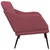 Vidaxl Klop vinsko rdeča 110x76x80 cm blago