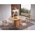 Hanah Home Trpezarijski sto i stolice Atlantis, 170x90x75 cm, 4 stolice, Smeđi
