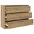 Komoda artisan hrast 100x35x76 cm konstruiranog drva
