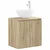 Umivaonik s policom Hrast sonoma 49,5 x 41 x 64,5 cm