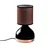 Opviq Stona lampa 8014, 17x17x33 cm, IP20, Braon-crna