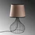 Opviq Stona lampa Telis-5393, 28x28x51 cm, IP20, Crno-smeđa