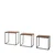 Hanah Home Set klub stolova, 3 komada Orah