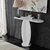 Hanah Home Komoda Ellittica 100x81x30cm Bela