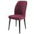 Hanah Home set trpezarijskih stolica Etra 6 kom, bordo tkanina Jerry, crne drvene noge