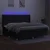 Vidaxl Box spring postelja z vzmetnico LED črna 200x200 cm blago