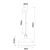 Rea Light Danae L HN8423L-B/CU/B Visilica, E27, 60W, O30cm, Crna