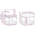 Set vanjskih sofa s jastukom 6 pcs Bijela i krem Poliester