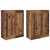 Kabinetski zidni Zidne 2 pcs Staro drvo 69,5 x 34 x 90 cm