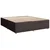 Vidaxl Box spring postelja z vzmetnico temno rjava 180x200 cm blago