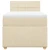 vidaXL vidaXL Box spring postelja z vzmetnico krem 90x200 cm blago, (21291758)
