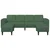 Sofa Tamnozelena 250 x 188 x 76 cm Kordura tekstil