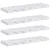 Polica na zidu Zidne 4 pcs Bijeli mramor 80 x 23,5 x 4 cm