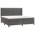 Vidaxl Box spring postelja z vzmetnico temno siva 200x200 cm žamet