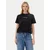 GUESS JEANS Majica črna/bela