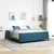 Vidaxl Konstrukcija postelje Temno modra 180 x 200 cm blago
