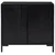 Komoda crna 75 x 35 x 70 cm od masivne borovine