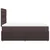 Vidaxl Box spring postelja z vzmetnico temno rjava 120x190 cm blago