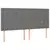 vidaXL Box spring postelja z vzmetnico LED temno siva 180x200 cm blago