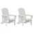 Vrtna stolica 2 pcs Bijelo 82 x 74 x 92 cm Polietilen