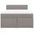 Vidaxl Box spring postelja z vzmetnico taupe 160x200 cm blago