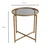 Hanah Home Klub sto 50x50x50cm Zlatno-Sivi