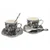 Komplet porcelanastih skodelic za espresso 80 ml v škatli, kolekcija Gray Rose