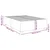 Vidaxl Posteljni okvir brez vzmetnice moder 140x190 cm blago