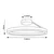 Rabalux Plafonjera Isaure, LED 24W, 1600lm, DIP prekidač 3000-6500K, R40cm, Crna