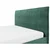 MID.YOU OBLAZINJENA POSTELJA 180 cm  x 200 cm , les, tekstil, leseni material temno zelena