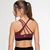 Iris Asymmetrical Bra, Red Wine - L