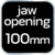 shumee 100 mm vrtljiv kovinski primež, 360 stopinj