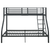 Okvir za krevet na kat crni metalni 140 x 200 / 90 x 200 cm
