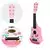 Eco Toys Drvena Gitara Za Decu Sa Metalnim Žicama, Roze