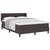 vidaXL vidaXL Postelja boxspring z vzmetnico Temno rjava 140 x 190 cm, (5000123684)
