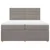 Vidaxl Box spring postelja z vzmetnico taupe 200x200 cm blago